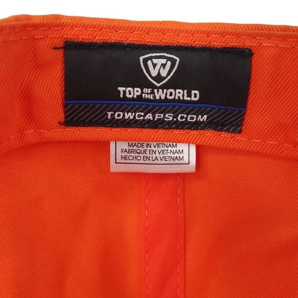 Top Of The World Clemson Tigers 3D Logo Snapback Cap Trucker Baseball Hat Orange - Picture 13 of 13